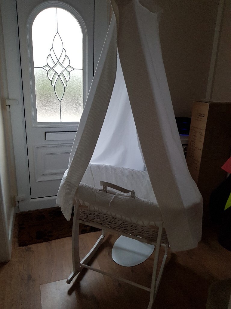 clair de lune waffle moses basket